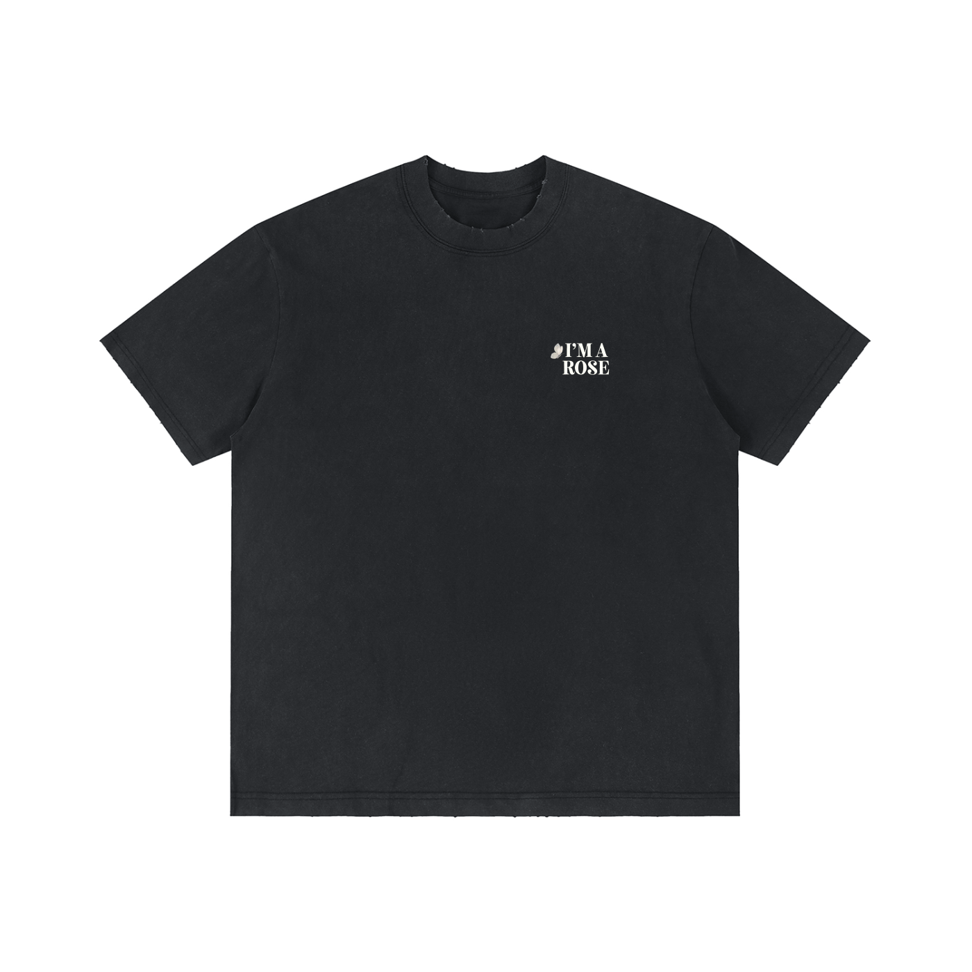 I'm a Rose * Vintage Wash Distressed 100% Cotton Tee
