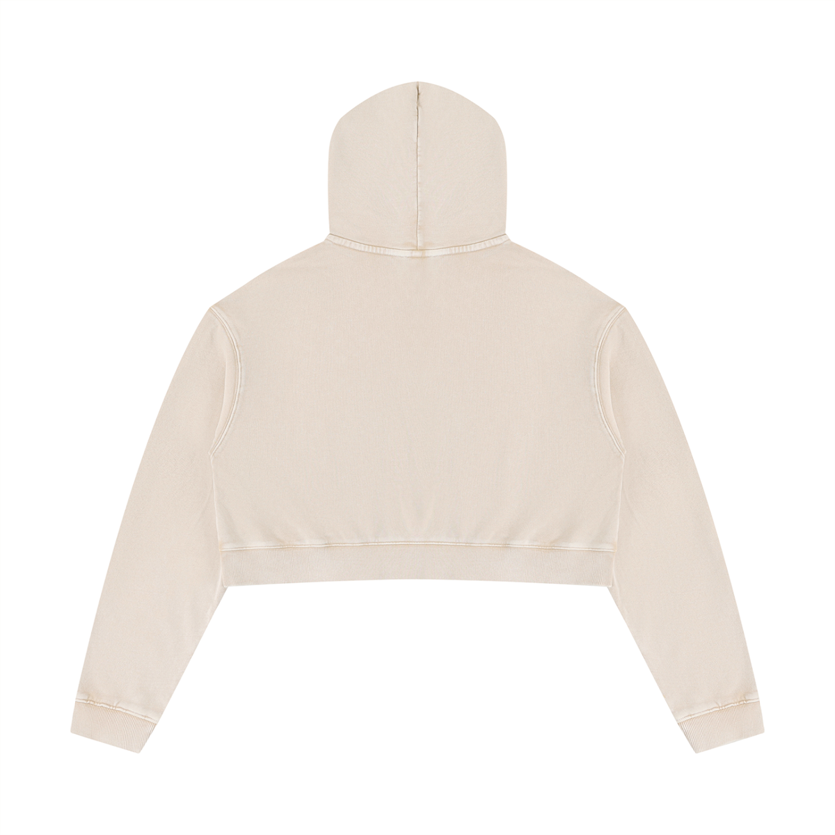 Mineral Washed Crop Hoodie Set