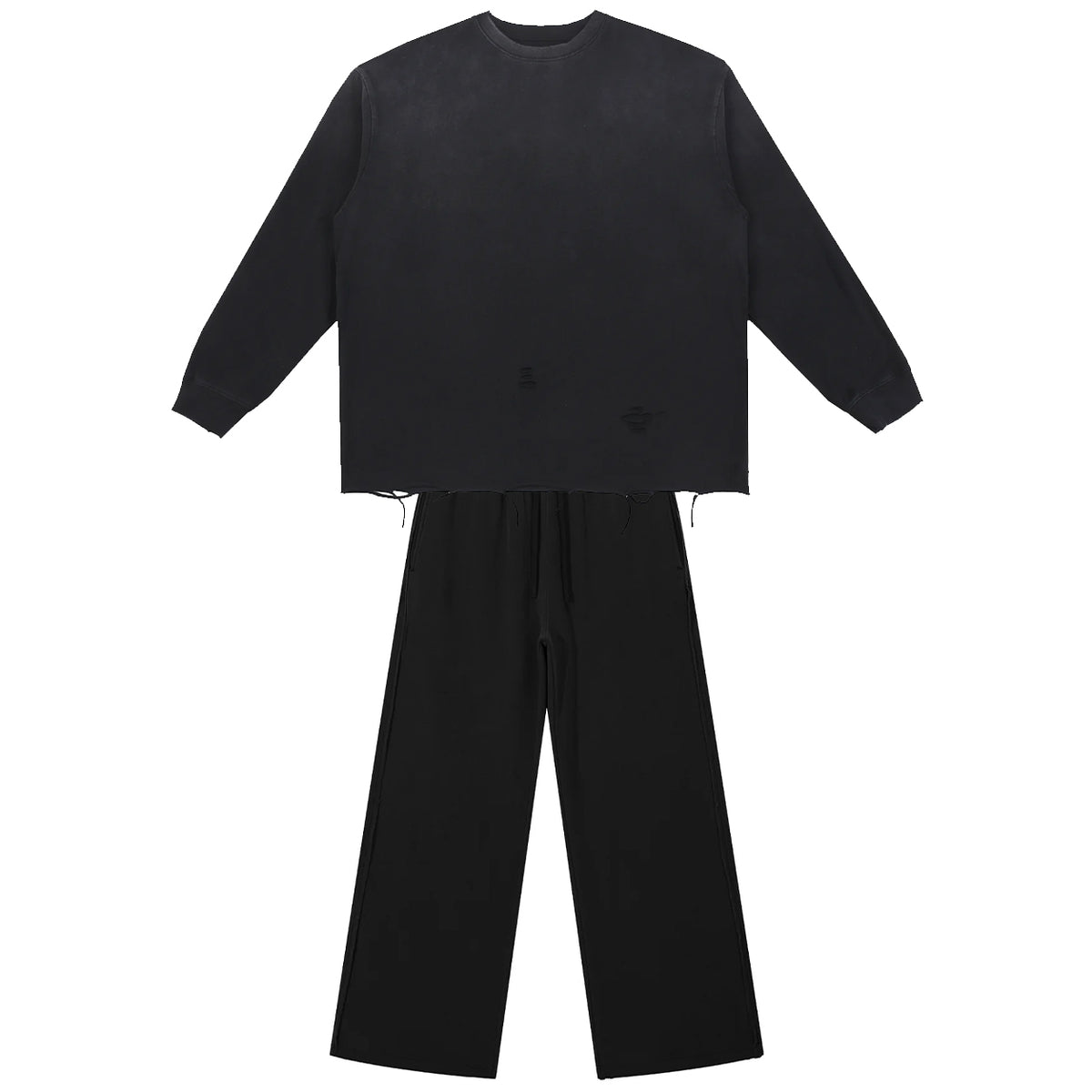 Snow Wash Raw Edge Cotton Set