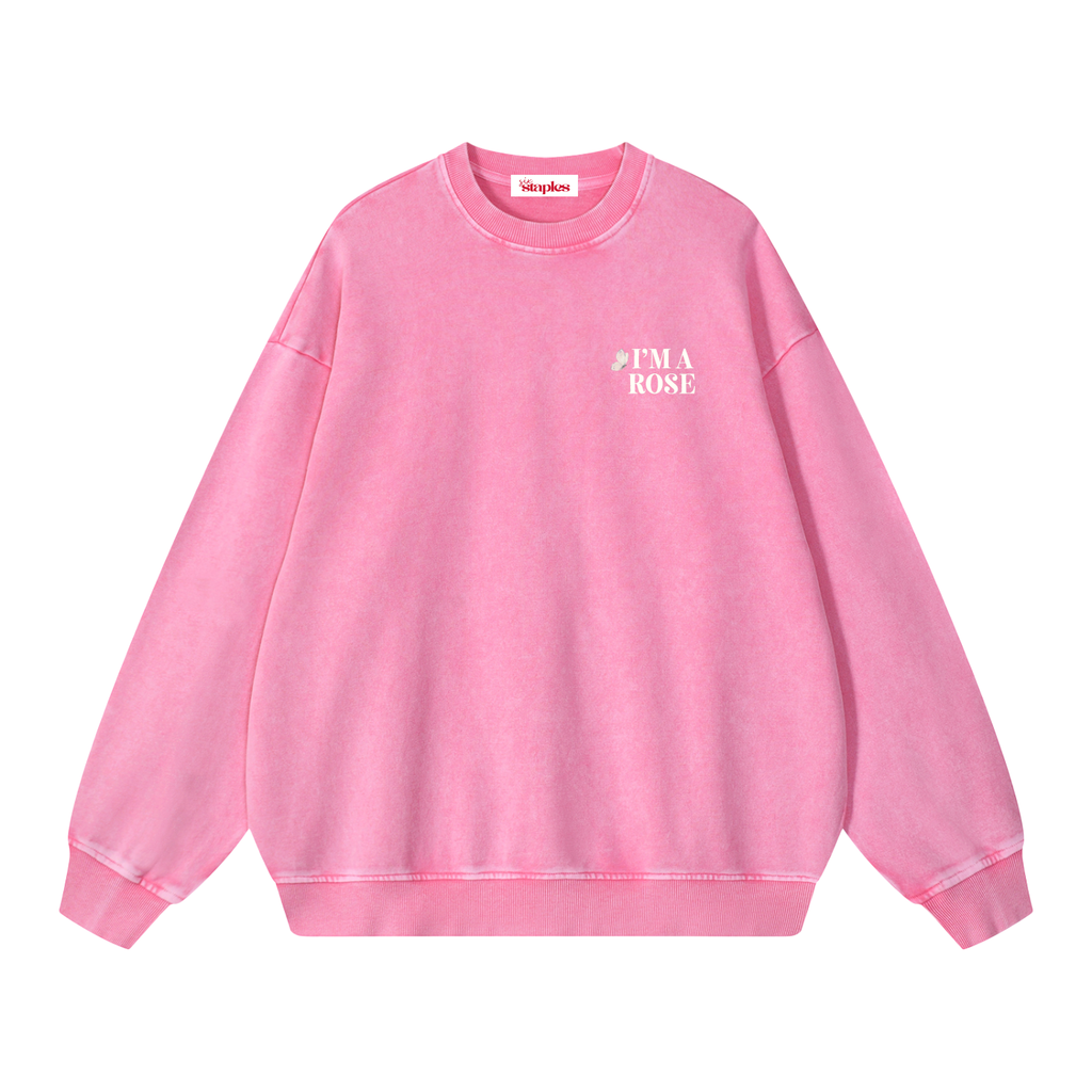 ROSE * Golden Girls * 100% Cotton Vintage Washed Oversized Sweatshirt