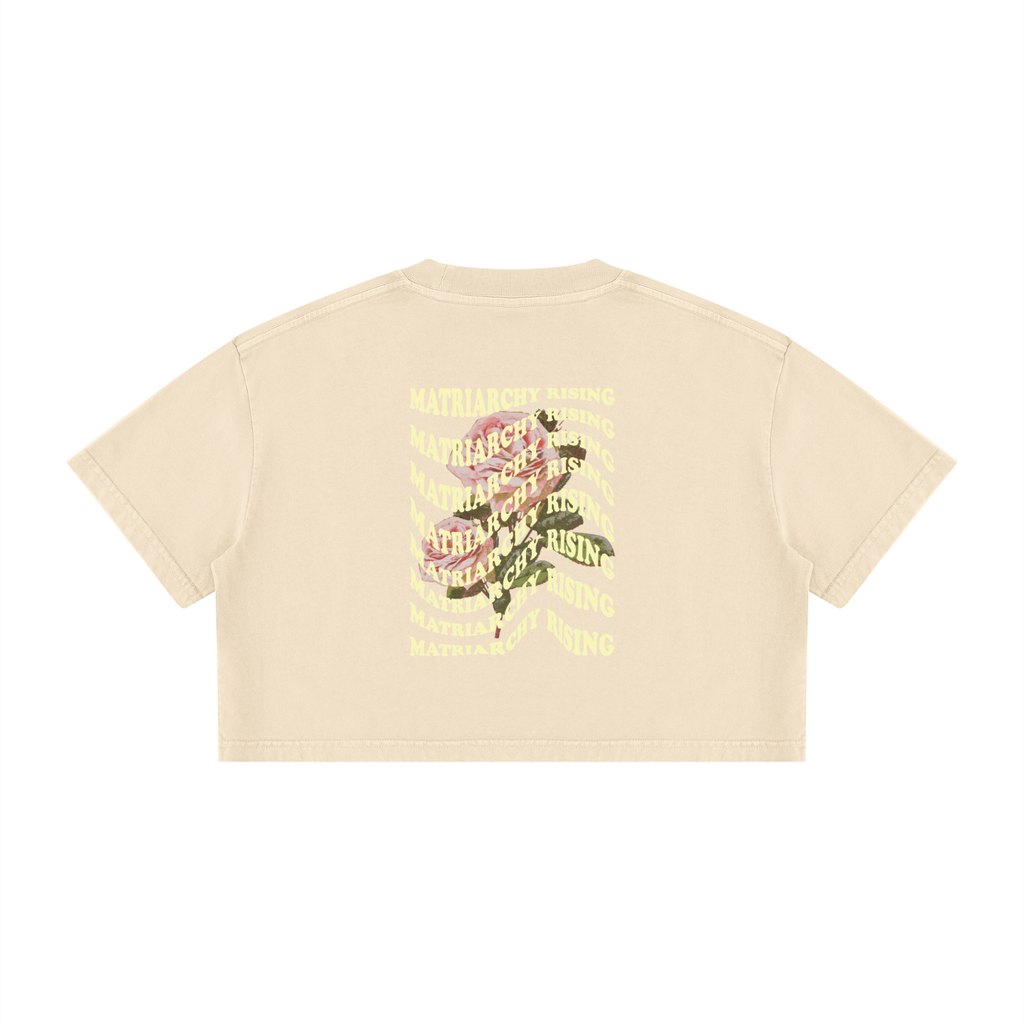 Matriarchy Rising * 100% Cotton Cropped Tee