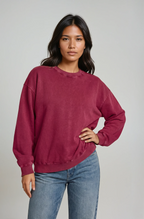 100% Cotton Vintage Washed Oversized Staple Sweatshirt