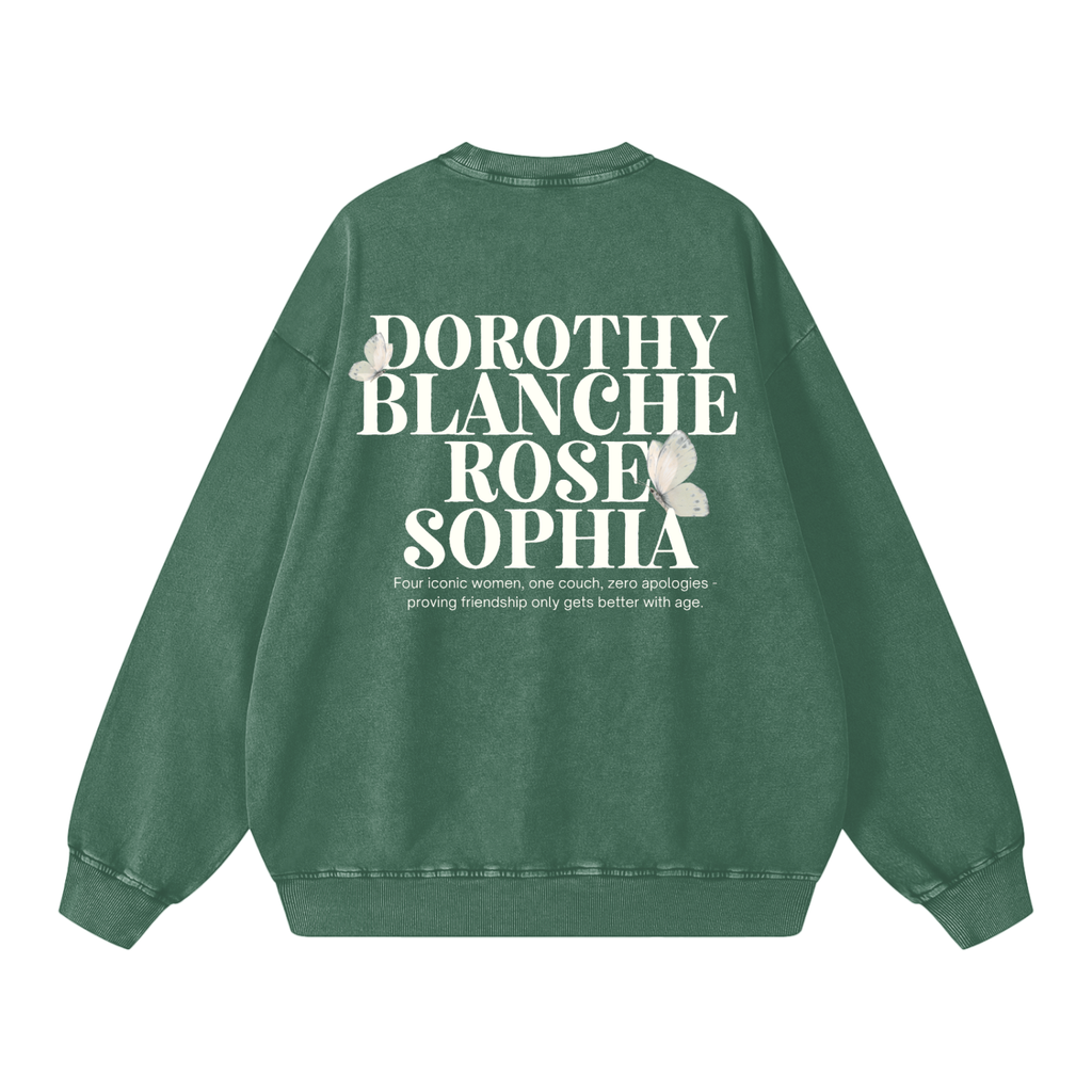 SOPHIA * 100% Cotton Vintage Washed Oversized Sweatshirt
