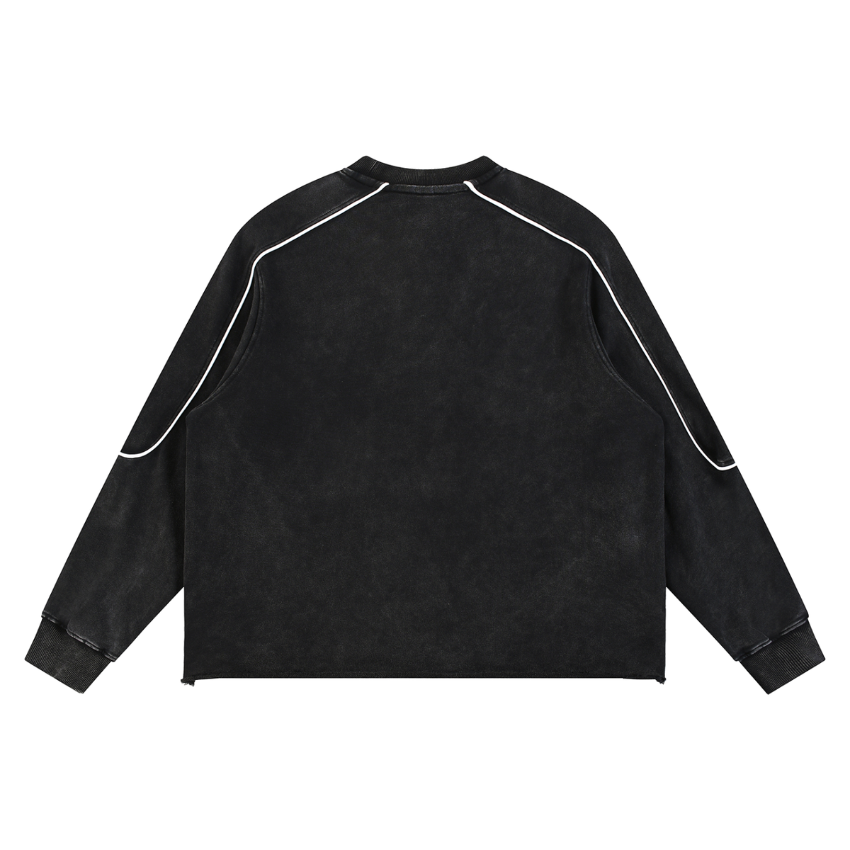 Mineral Wash Piping Raw Hem Sweat Set