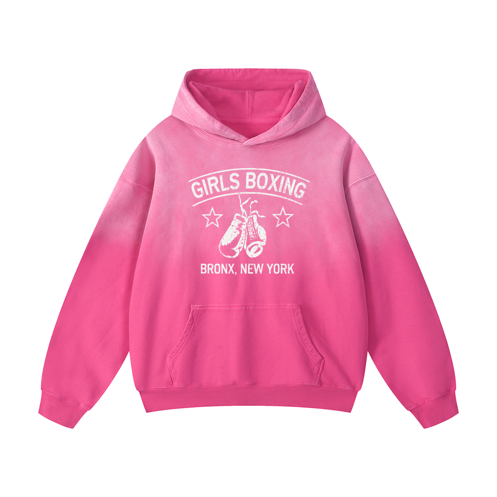 GIRLS BOXING * 100% Cotton Heavyweight Oversized Hoodie