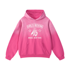 GIRLS BOXING * 100% Cotton Heavyweight Oversized Hoodie