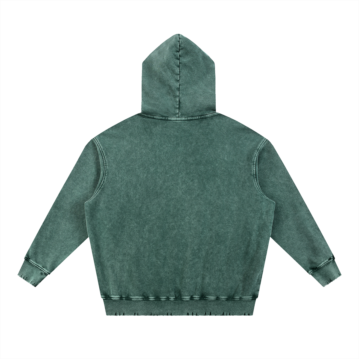 Snow Wash Hand-Frayed Heavyweight  Hoodie Set