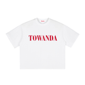 100% Cotton Vintage Washed Boxy T-Shirt - "TOWANDA"