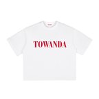 100% Cotton Vintage Washed Boxy T-Shirt - "TOWANDA"