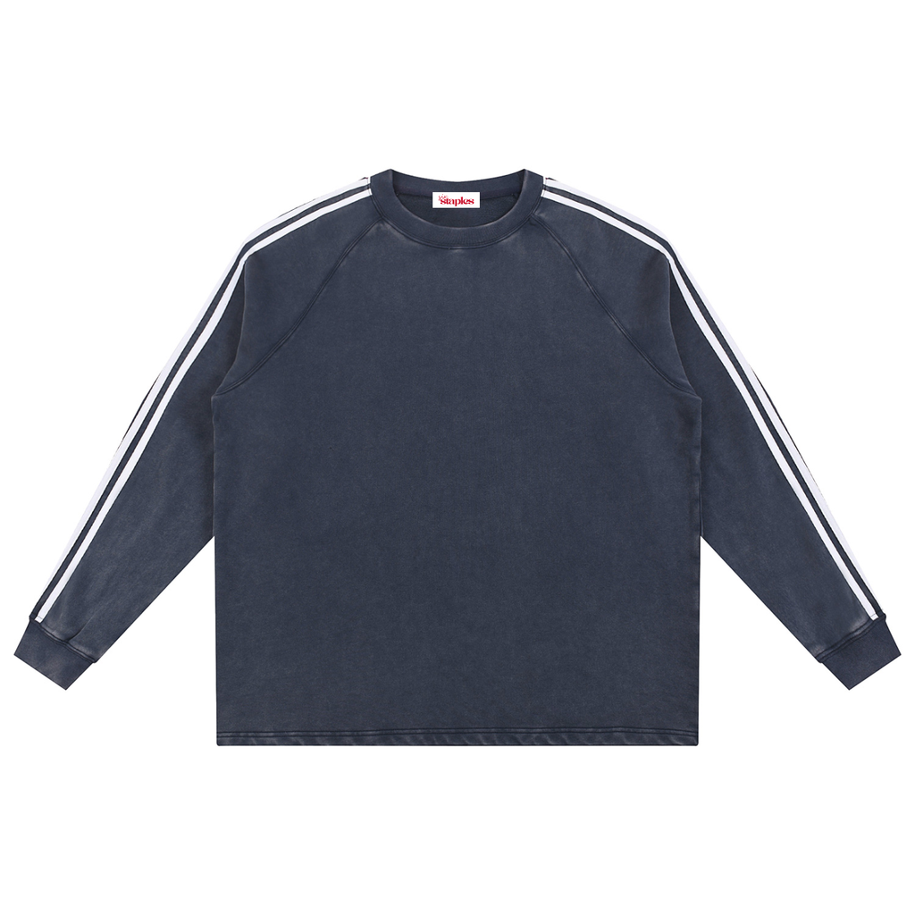 Snow Washed Contrast Tape Sweat Set