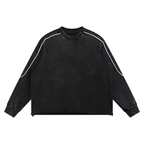 Mineral Wash Piping Raw Hem Sweat Set