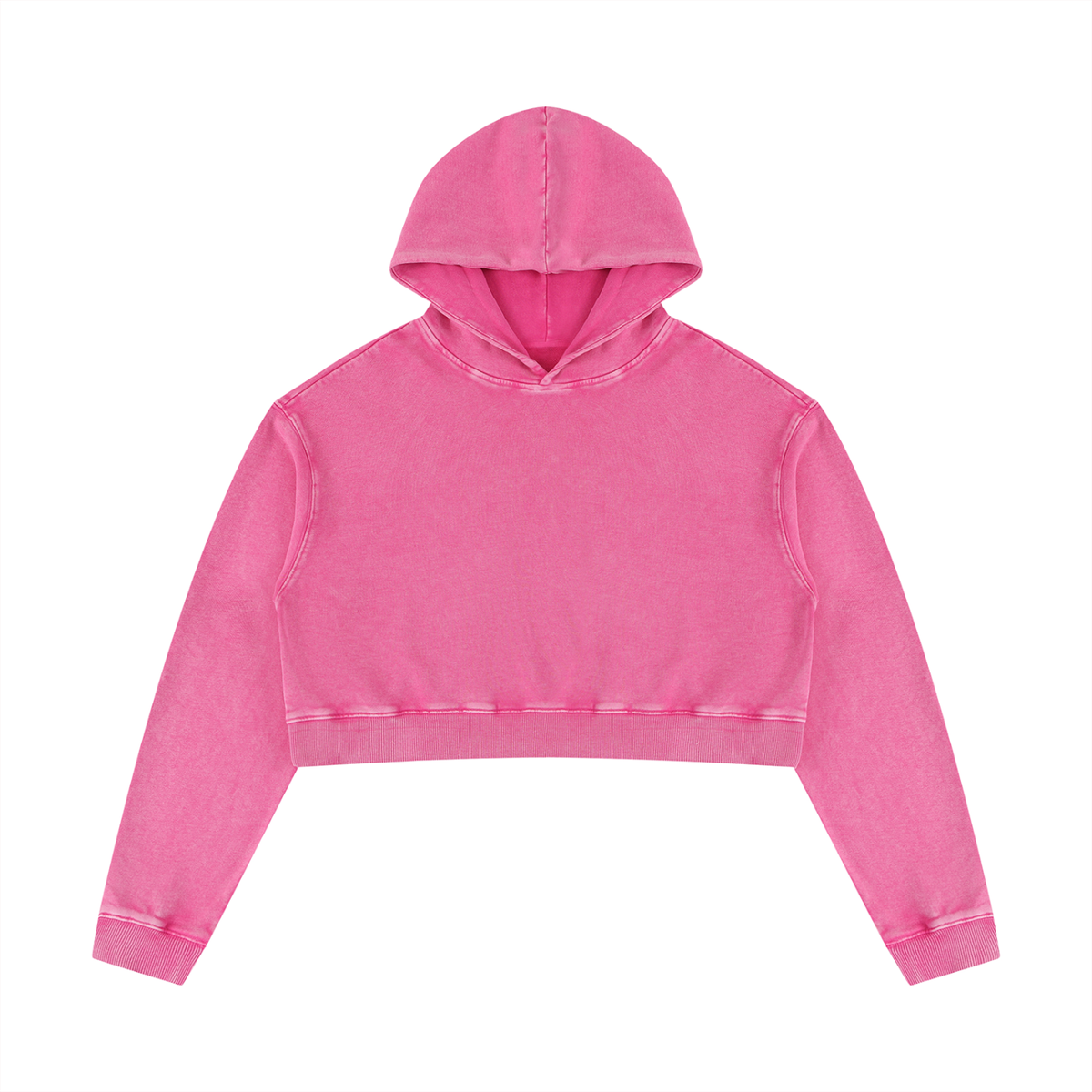 Mineral Washed Crop Hoodie Set
