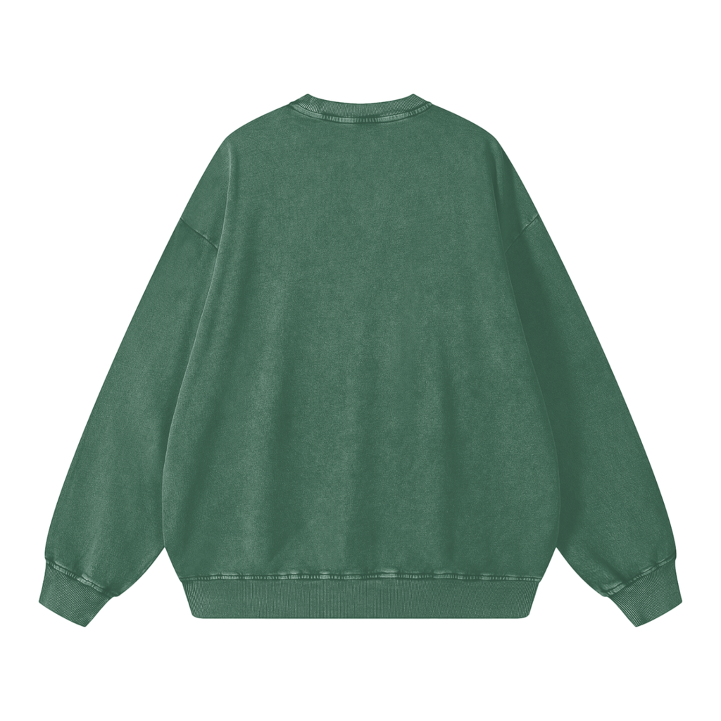 sustain empathy * 100% Cotton Vintage Washed Oversized Staple Sweatshirt