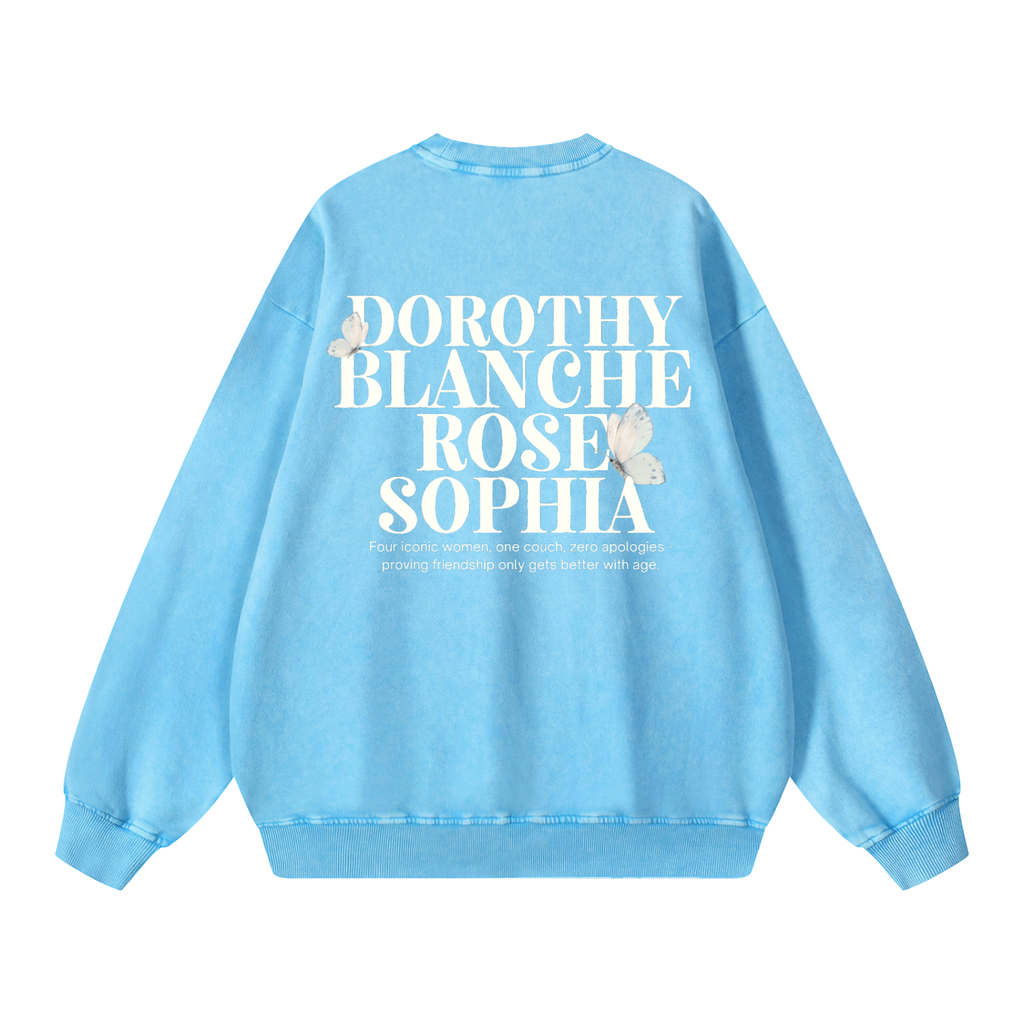 SOPHIA * 100% Cotton Vintage Washed Oversized Sweatshirt