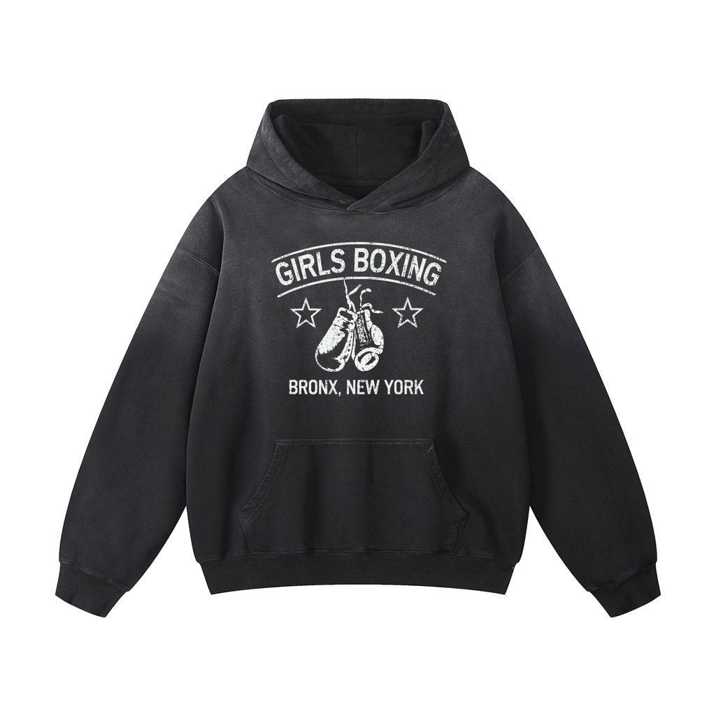 GIRLS BOXING * 100% Cotton Heavyweight Oversized Hoodie