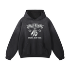 GIRLS BOXING * 100% Cotton Heavyweight Oversized Hoodie