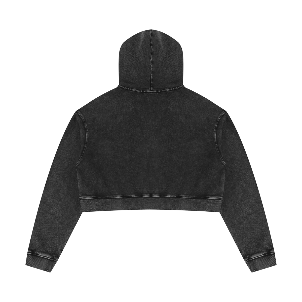 Mineral Washed Crop Hoodie Set