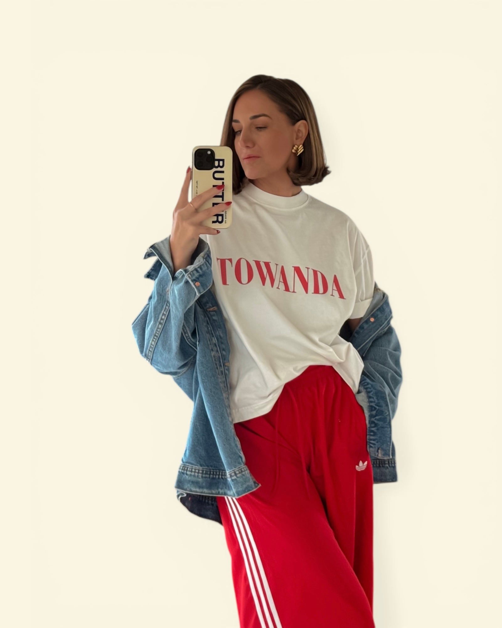 TOWANDA * 100% Cotton Vintage Washed Boxy Oversized T-Shirt