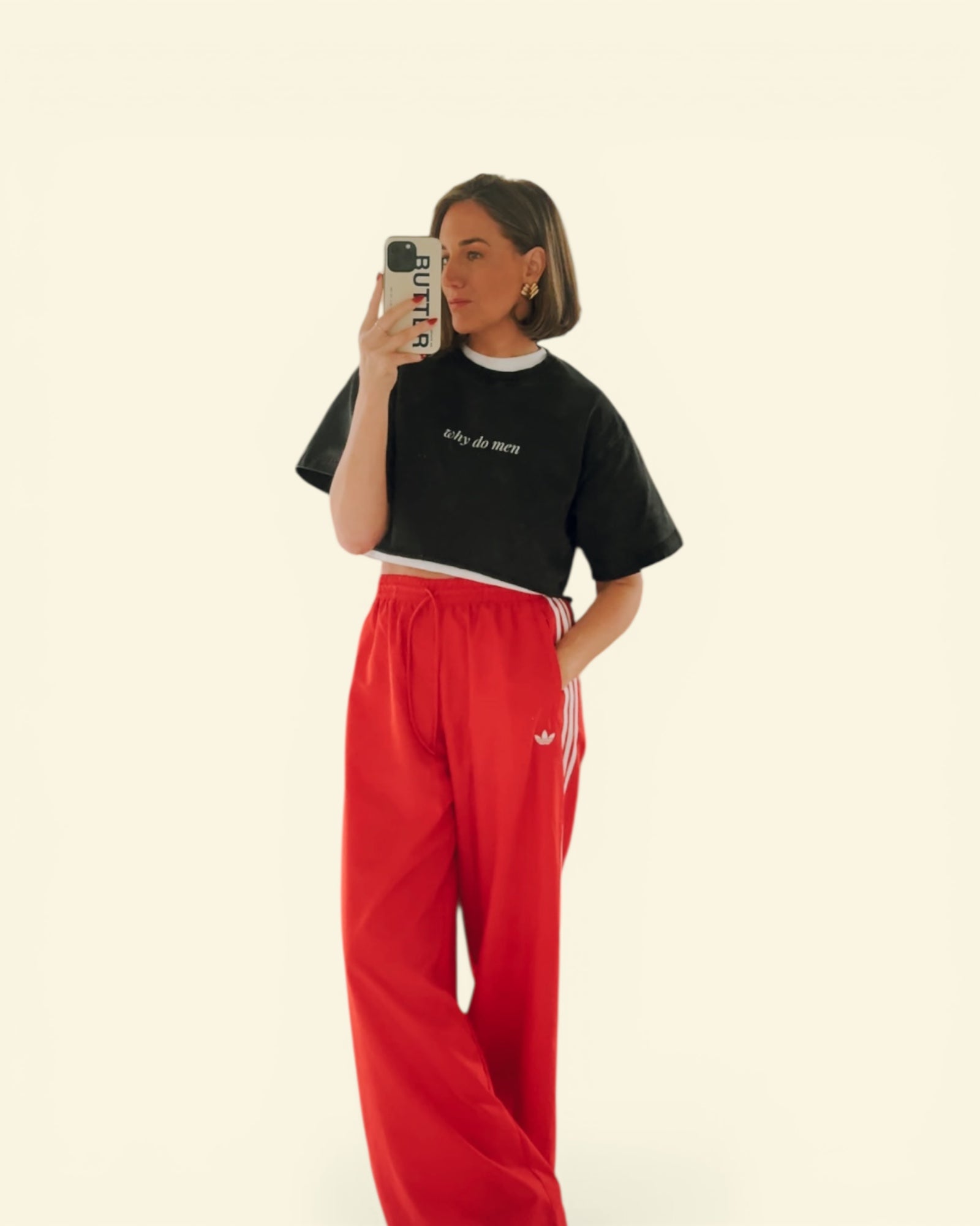 why do men * 100% Cotton Vintage Washed Raw Edge Crop Top
