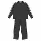 Snow Washed Contrast Tape Sweat Set