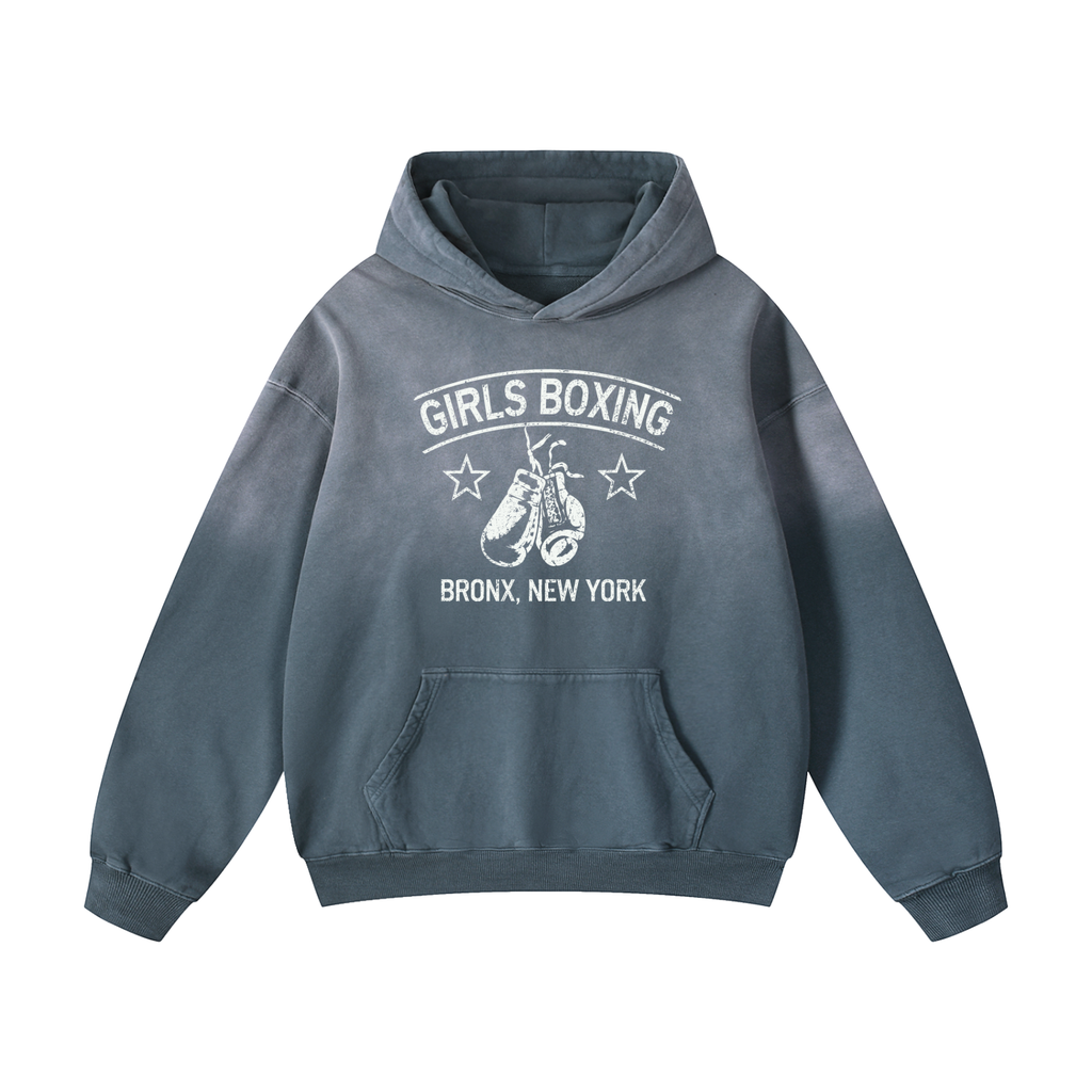 GIRLS BOXING * 100% Cotton Heavyweight Oversized Hoodie