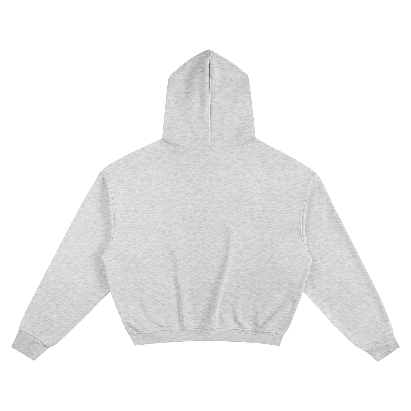 Girls * 100% Cotton Semi-Cropped Hoodie * Flower Gray/Green