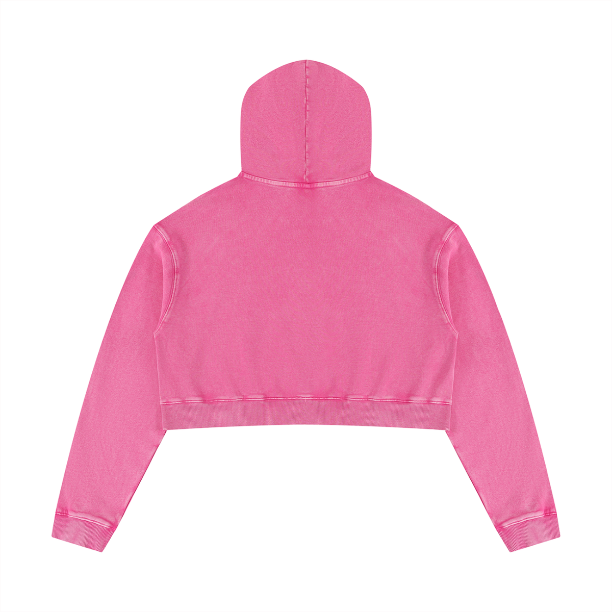 Mineral Washed Crop Hoodie Set