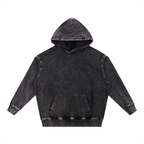 Snow Wash Hand-Frayed Heavyweight  Hoodie Set