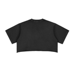why do men * 100% Cotton Vintage Washed Raw Edge Crop Top