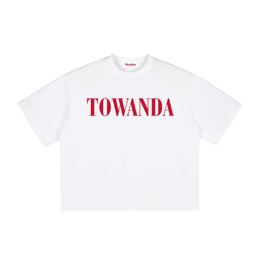 TOWANDA * 100% Cotton Vintage Washed Boxy Oversized T-Shirt