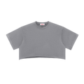 100% Cotton Vintage Washed Raw Edge Staple Crop Top