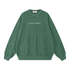 sustain empathy * 100% Cotton Vintage Washed Oversized Staple Sweatshirt