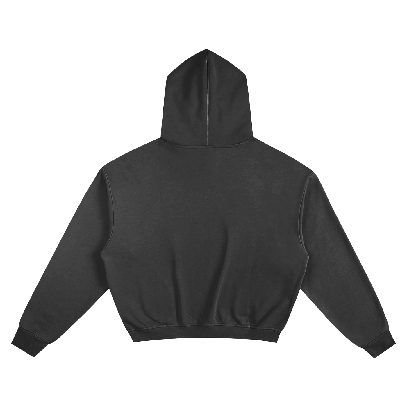 sustain empathy * 100% Cotton Semi-Cropped Hoodie * Black