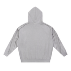 Snow Washed Tape Raw Edge Hoodie Set
