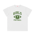 GIRLS Football * 100% Cotton Crewneck Tee