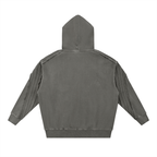 Snow Washed Tape Raw Edge Hoodie Set