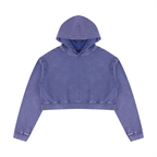 Mineral Washed Crop Hoodie Set