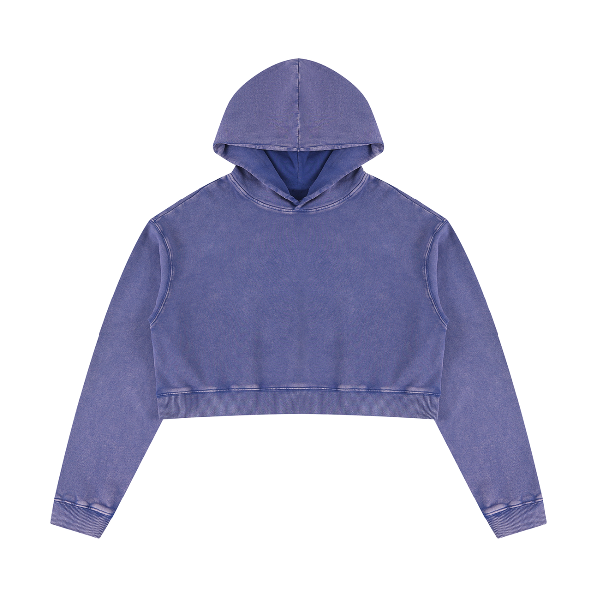 Mineral Washed Crop Hoodie Set