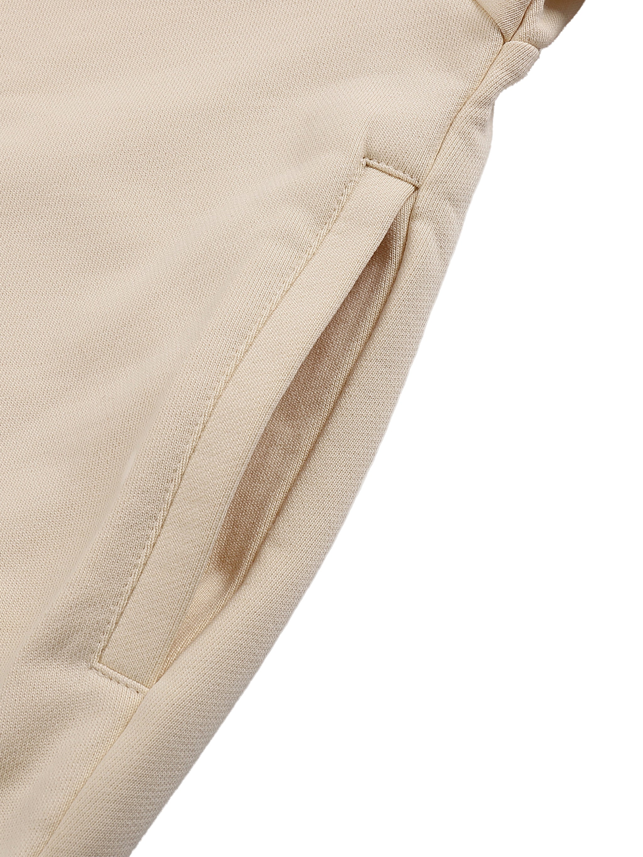 Girls * 100% Cotton Semi-Cropped Hoodie * Apricot/Green