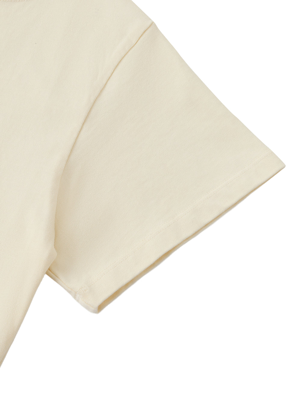 100% Cotton Off-Shoulder Rolled Hem T-Shirt